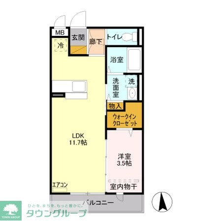 ルーヴル三橋 Aの物件間取画像